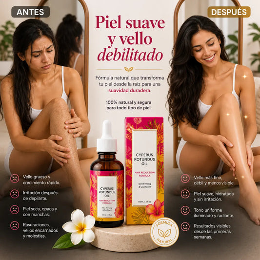 Cyperus Rotundus – Aceite para eliminar el Vello