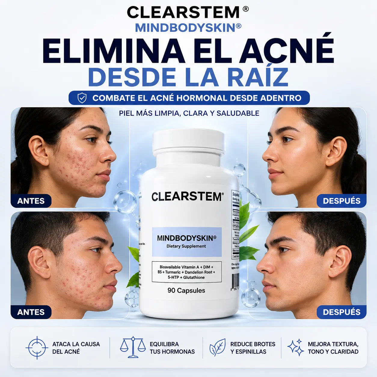 Clearstem™ - Arranca el Acné de Raíz