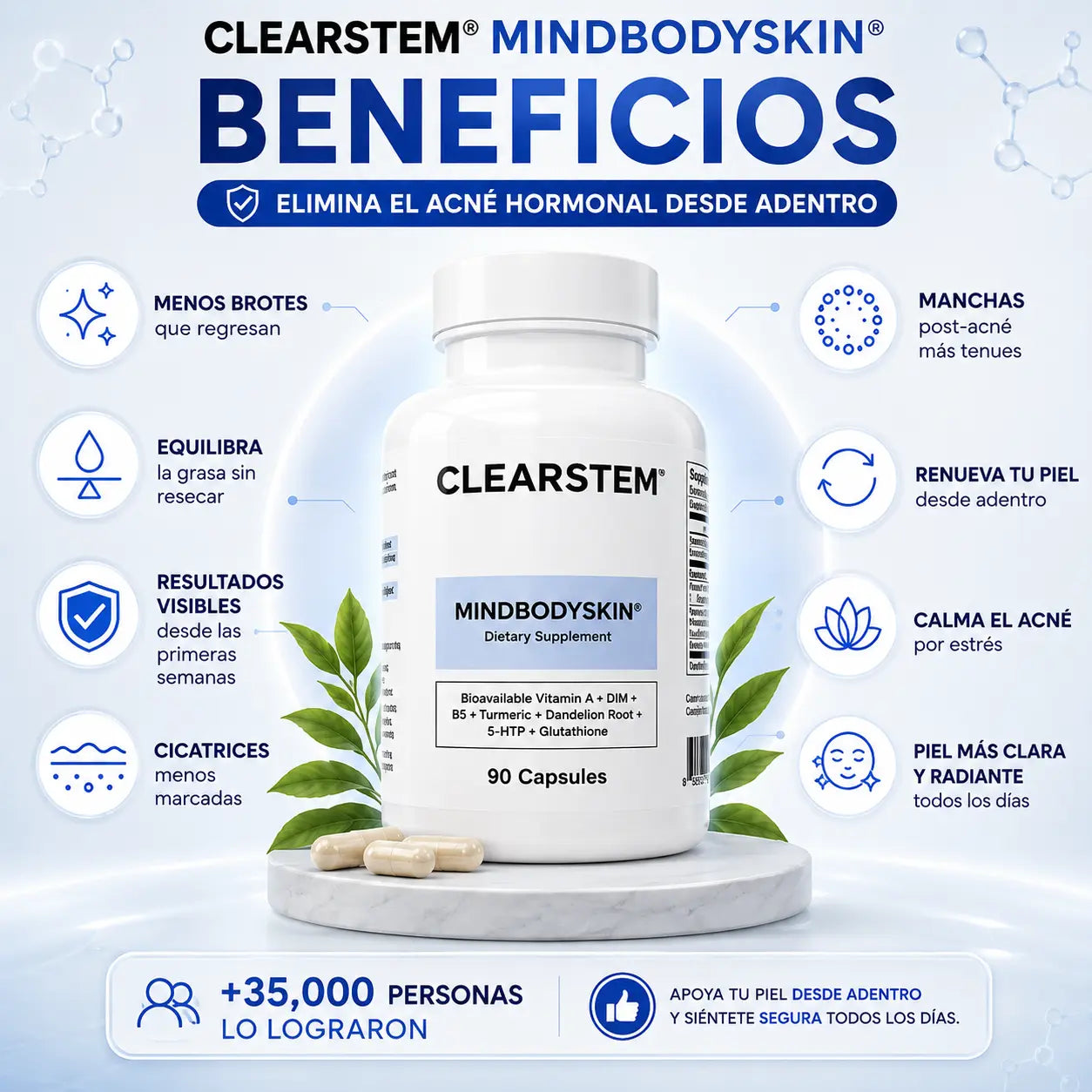 Clearstem™ - Arranca el Acné de Raíz